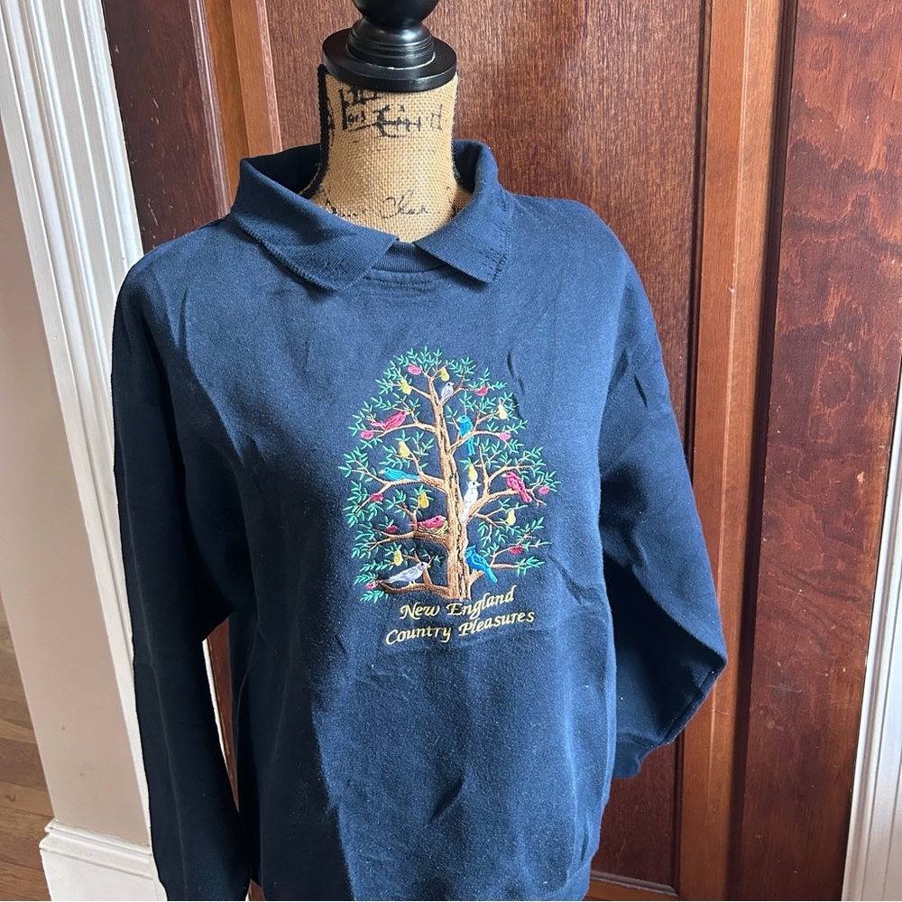 New England Country Pleasures Navy Sweatshirt